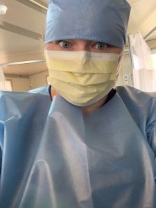 Pandemic Nurse taking a Selfie.